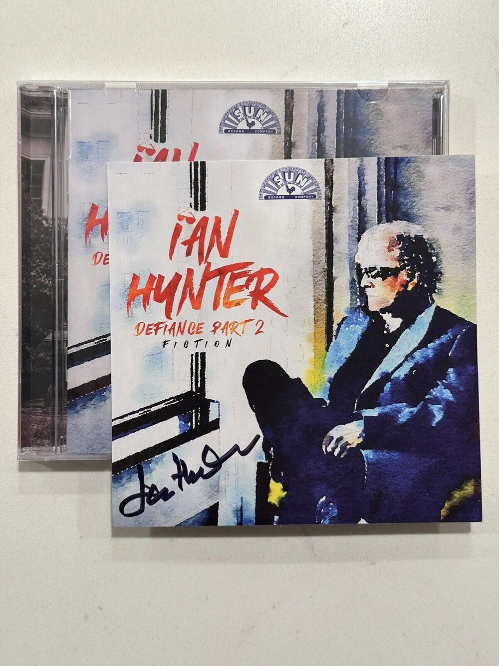 IAN HUNTER/MOTT AUTOGRAPHED "DEFIANCE PART 2" SIGNED ARTCARD NEW SEALED CD 2024